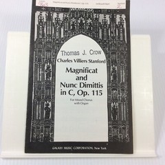 Magnificat and Nunc Demittis in C Op 115 Stanford Choral Sheet Music Octavo Lot
