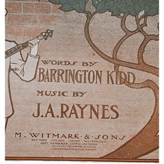 Antique Birdie Sheet Music Cover Art Nouveau 1900s Witmark Perfect For Framing