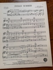 Indian Summer ~ Dubin / Herbert ~ 1939 M. Witmark Sheet Music