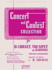 Concert & Contest Collection Bb Cornet Trumpet or Baritone Solo Part Rubank Book
