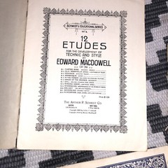 Lot Of 10 Vintage Piano Scores And Studies. Condition Varies