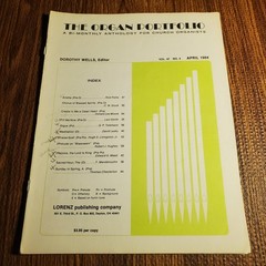 The Organ Portfolio April 1984 Vocal Selections Lorenz Pub.