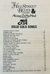 The Hill Street Blues Theme & Always On My Mind Guitar Sheet Music 1982