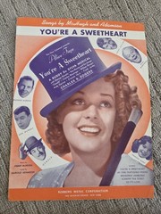 Vintage 1930s 1940s Sheet Music Robbins Music Corporation New York Mix Lot Of 8
