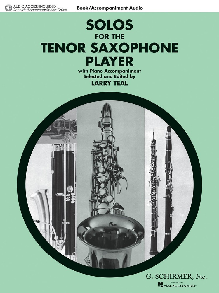 Solos for Tenor Sax Player Sheet Music Piano Accompaniment Book Play-Along Audio