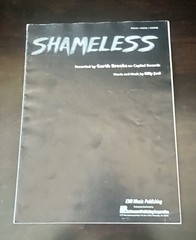 1988 Shameless Sheet Music Garth Brooks Billy Joel Collectible Good Condition
