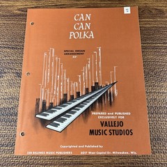 Can Can Polka Vallejo Music Studios Organ Sheet Music No. 20