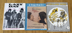 Mixed Lot of 60 Vintage 1950&rsquo;s-1960&rsquo;s Piano Vocal Sheet Music. Folk, Pop, Etc.
