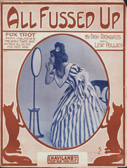 Antique All Fussed Up Fox Trot Richards & Po1lack 1915 Large Format Sheet Music