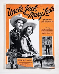 1941 UNCLE JACK & MARY LOU&rsquo;S Songs You Love to Hear #2 COUNTRY SONG BOOK Peer