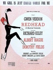 My Girl Is Just Enough Woman For Me Sheet Music Redhead 1959 Musical Mystery