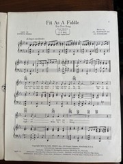 Fit As A Fiddle Fox Trot Music by Al Hoffman & Al Goodhart 1932 Sheet Music