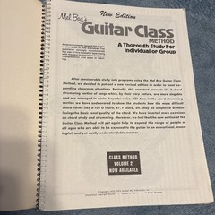 Mel Bays Guitar Class Method Book 1976 144 Pages.