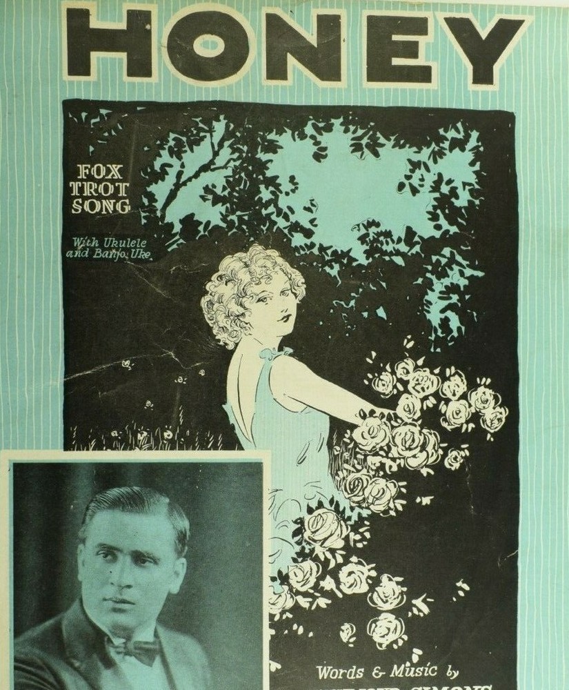 1928 Vintage Sheet Music Honey Fox Trot Willie Bruno M1