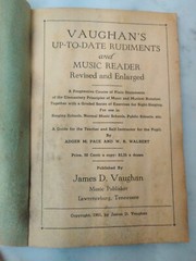 1951 James Vaughan&rsquo;s Up To Date Rudiments And Music Reader Gospel Songs