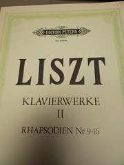 Piano Liszt Klavierwerke II Rhapsodien Nr. 9-16 No. 3600b Edition Peters