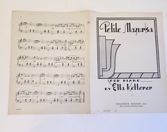 Vintage 1941 Petite Mazurka For Piano by Ella Ketterer Sheet Music
