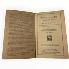 Vintage Twice 55 Plus Community Songs The New Brown Book CC Birchard Co