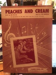 1954 country sheet music PEE WEE KING Bonaparte’s PEACHES AND CREAM