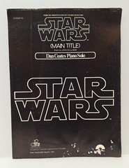 Star Wars Main Title Sheet Music Dan Coates Piano Solo Vintage Book John William