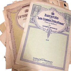 Lot 12 Pounds Vintage & Antique Sheet Music Crafting Mixed Media Art Timeworn