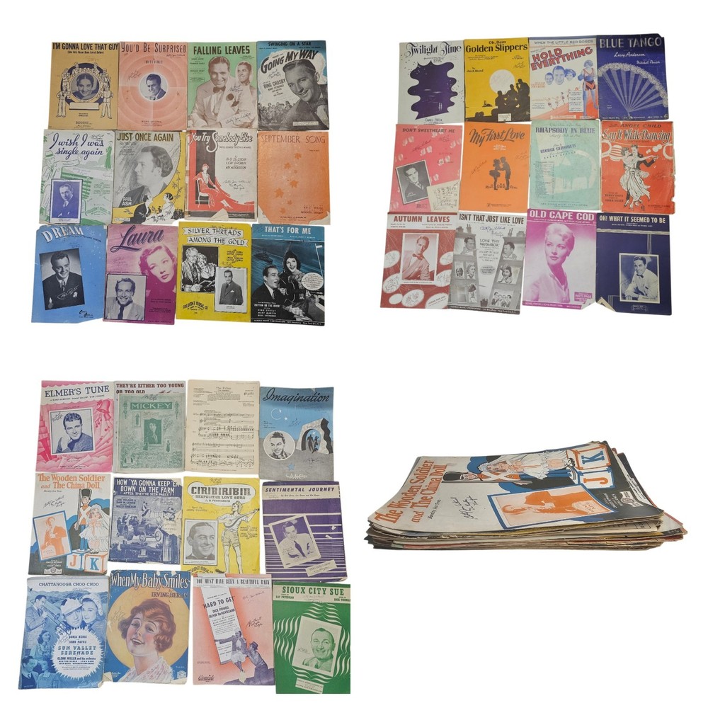 VINTAGE SHEET MUSIC lot Of 36 1930&rsquo;s 1940&rsquo;s Various Artists & Years READ…