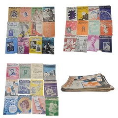 VINTAGE SHEET MUSIC lot Of 36 1930&rsquo;s 1940&rsquo;s Various Artists & Years READ…