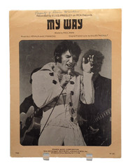 My Way Sheet Music Elvis Presley Piano Vocals 60s Easy Listening Rock & Roll F1J
