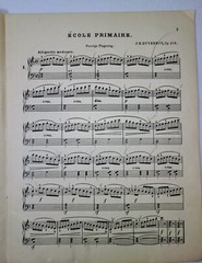 1920&rsquo;s École Primaire Duvernoy Piano Sheet Music Theodore Presser Co. Antique
