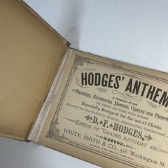Hodges Anthems 1881 Antique Choral Music Book