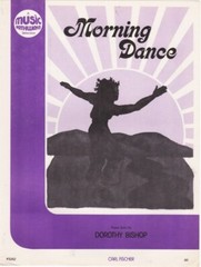 Morning Dance Piano Solo, 1977 vintage sheet music