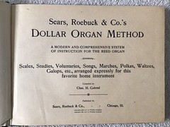 Vintage 1901 « Sears, Roebuck & Co.&rsquo;s Dollar Organ Method » Book Chicago 124 Pages