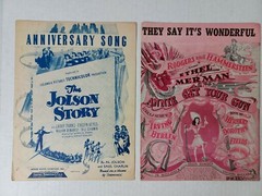 Vintage Show Tunes & Movie Sheet Music Button and Bows Trolley Song + more Look