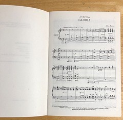 John Rutter Gloria Vocal Score Mixed Voices Brass Percussion & Organ Published