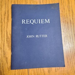 Lot of 2 REQUIEM, Vintage, Piano Books- 1986/JOHN RUTTER, Pie Jesu