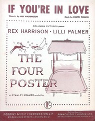 If You&rsquo;re In Love Sheet Music The Four Poster British UK 1952 Film Rex Harrison