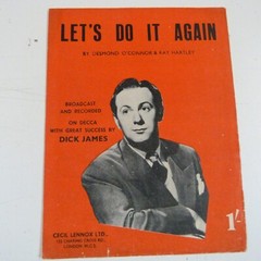 song sheet LET&rsquo;s DO IT AGAIN Dick James 1950