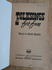 Traditional Folk Song Book Lot Regional, Appalacia, Americana Pete Seeger Lomax