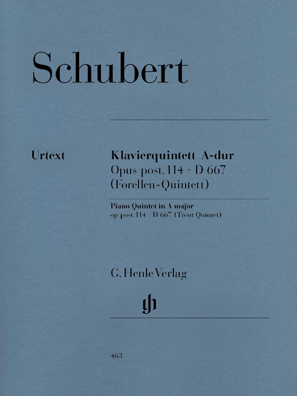 Schubert Quintet A Major Op Post 114 D 667 Piano Violin Henle Urtext Book