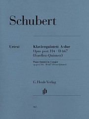 Schubert Quintet A Major Op Post 114 D 667 Piano Violin Henle Urtext Book