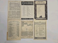 Lot of 30 Choral Choir Sheet Music SATB Vintage Religious Various Church Songs