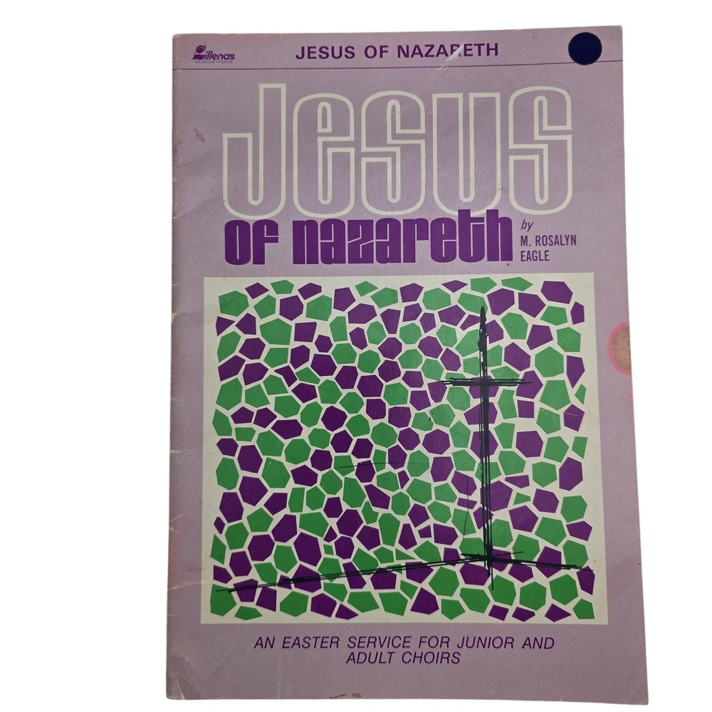 Jesus Of Nazareth Easter Service Choir Book Lillenas Sheet Music Cantata 1971