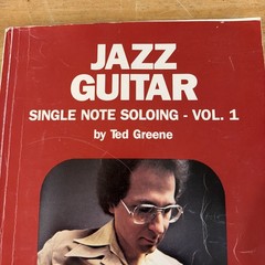 1978 JAZZ GUITAR SINGLE NOTE SOLOING VOLUME 1 TED GREENE Sheet Music Acceptable