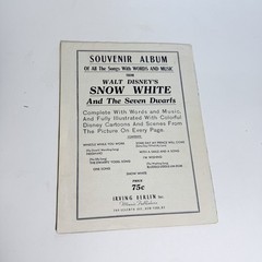 Lot Of 6 Walt Disney Movie 1937 Sheet Music Snow White Irving Berlin Great