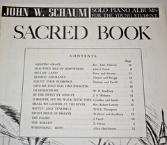The Sacred Book – John W. Schaum Gospel Hymns Piano Bel-win Publisher