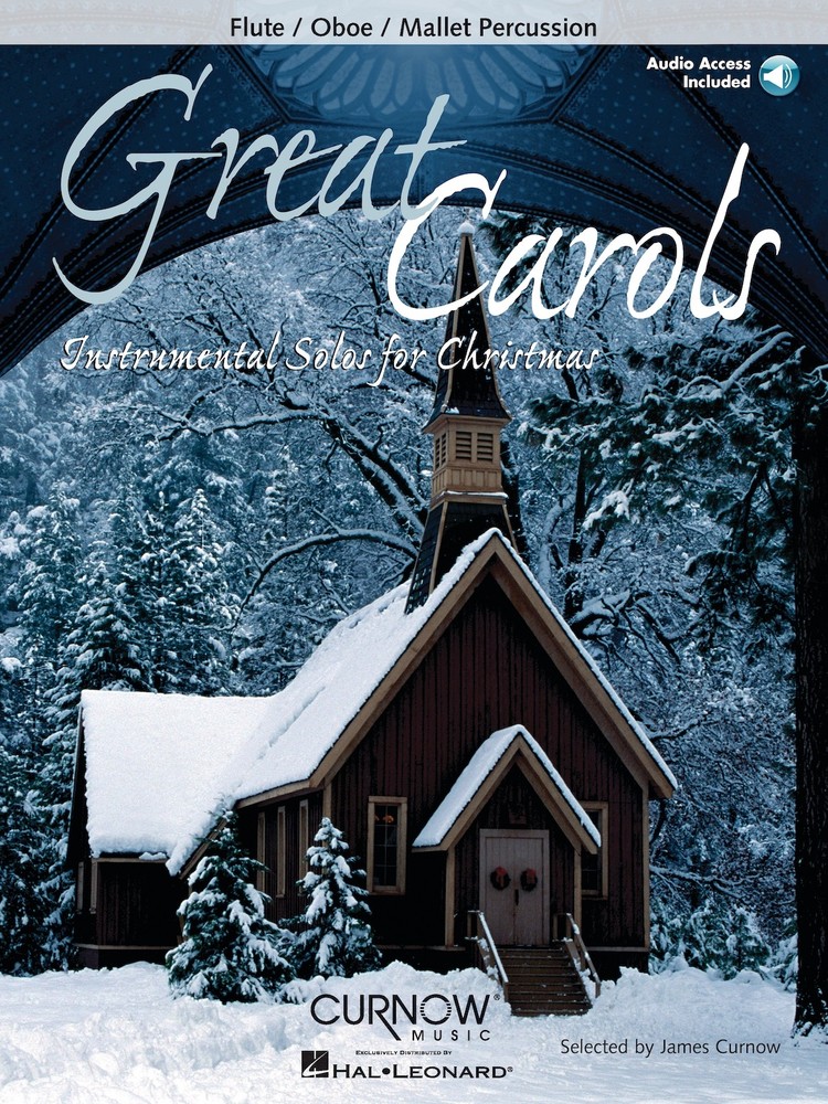 Great Carols Flute Solo Christmas Sheet Music Curnow Music Book Play-Along Audio