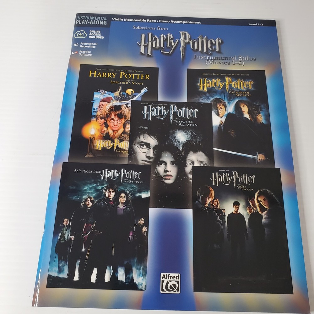 Harry Potter Instrumental Solos For Violin Piano Accompaniment Songbook Music