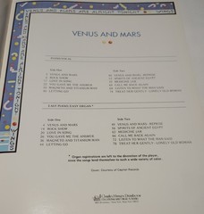 Venus and Mars Wings Easy Rock Piano/Vocal/Guitar Songbook 1975 incl. Listen