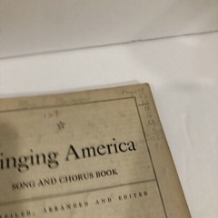 Vintage Singing America C. C. Birchard & Co. Boston Song & Chorus Book