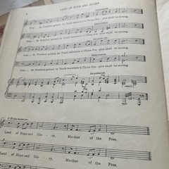 1914 Song sheet LAND OF HOPE AND GLORY Arranged for mixed voices Edward Elgar